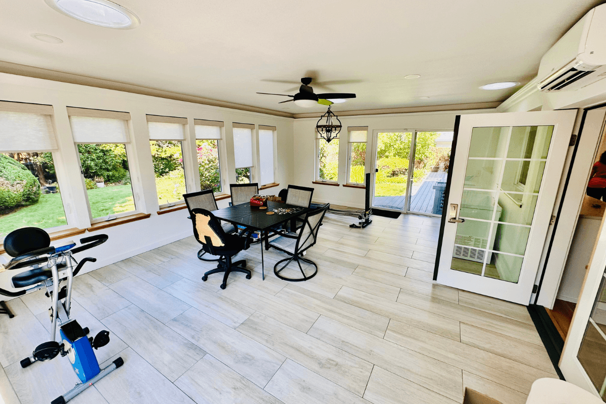 Spacious multipurpose room for recreation, exercise, and group activities.